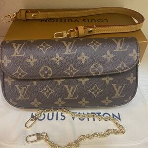 Louis Vuitton Compact Monogram Shoulder Bag Almost New